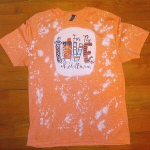For the Love of Halloween Bleached Graphic Tee Shirt Sz Large